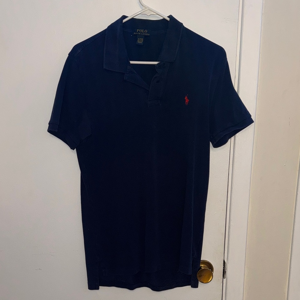 Polo by Ralph Lauren Men's Dark Blue Polo Shirt